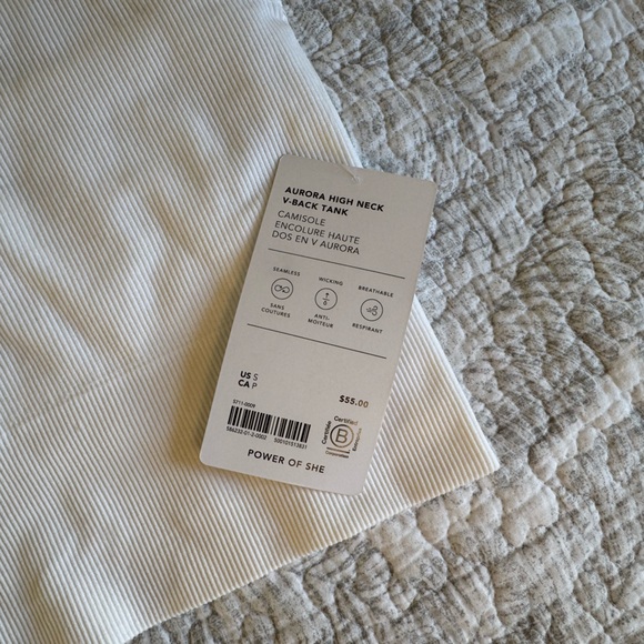 Athleta Aurora Seamless High Neck V-Back Tank - Picture 2 of 3